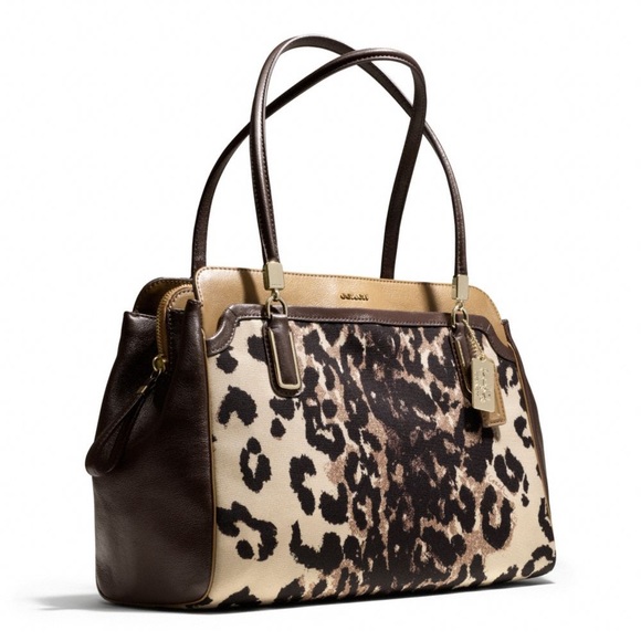 Coach Handbags - NWOT COACH Madison Kimberly Carryall Leopard Print
